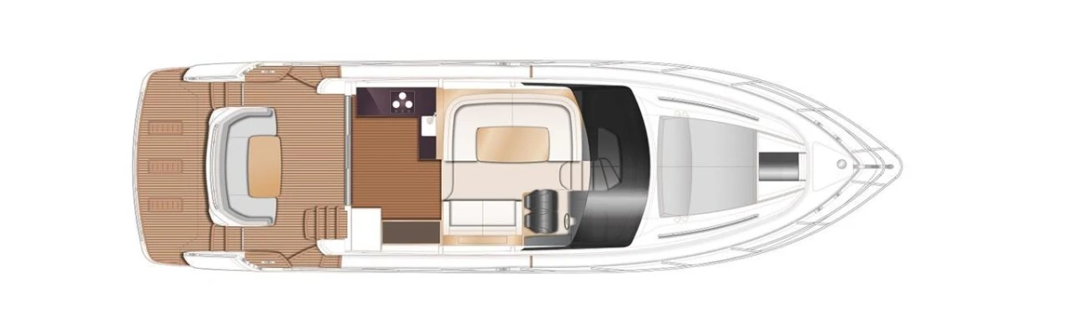 Princess F50 Upper Deck Layout Plan