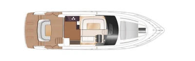 Princess F50 Upper Deck Layout Plan