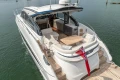 Luxurious 2025 Princess V50 yacht with spacious deck and elegant seating on calm waters.