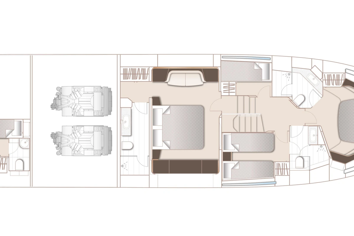 Princess S65 For Sale Layout