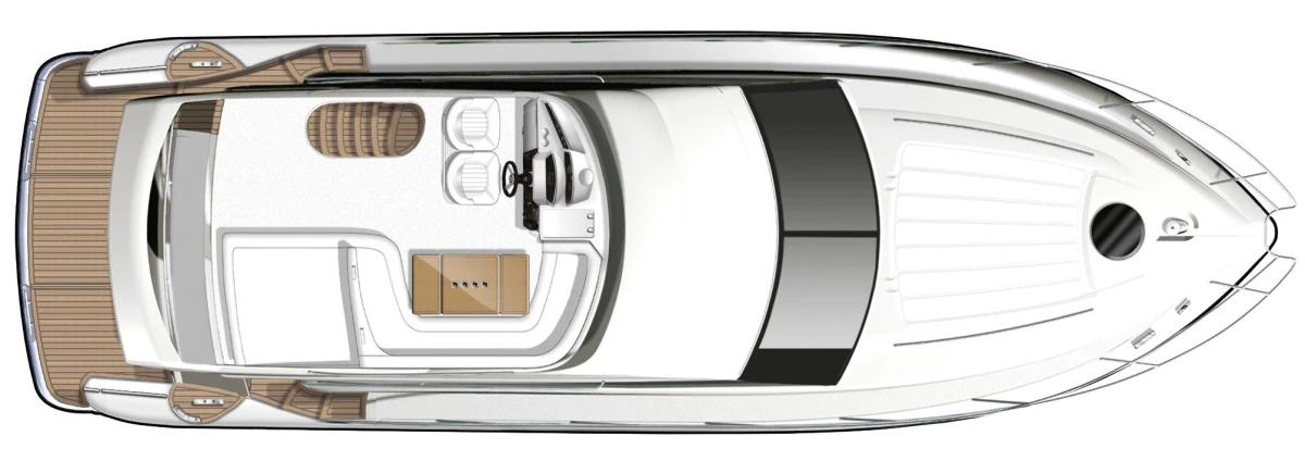 Manufacturer Provided Image: Princess Flybridge 42 Motor Yacht Flybridge Layout
