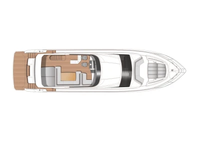 Manufacturer Provided Image: Princess 68 Flybridge Layout Plan