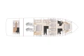 Manufacturer Provided Image: Princess 68 Lower Deck Layout Plan