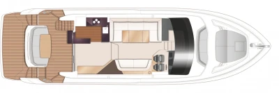 Manufacturer Provided Image: Manufacturer Provided Image: Manufacturer Provided Image: Princess 55 Upper Deck Layout Plan