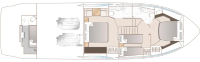 Manufacturer Provided Image: Manufacturer Provided Image: Manufacturer Provided Image: Princess 55 Lower Deck Layout Plan