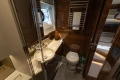 Luxurious bathroom in 2023 Princess S62 yacht with modern fixtures and elegant design.