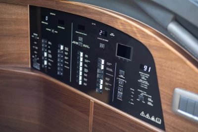Control panel of Princess V55 yacht, model 2026.