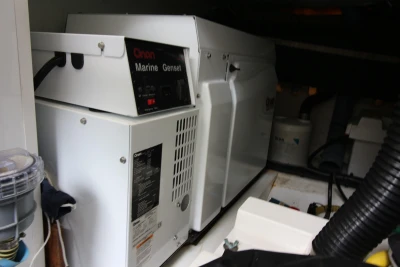 Onan Marine Generator in a 2004 Princess 61 yacht.
