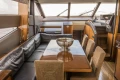 Luxurious interior of 2013 Princess 72 Motor Yacht with elegant dining area.