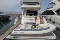 Luxury Princess F62 yacht with tender docked at marina, 2020 model.