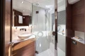 Luxurious bathroom in 2026 Princess V50 Open yacht with modern fixtures and elegant design.