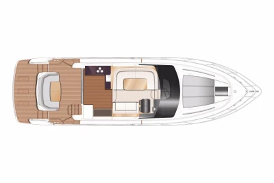 2018 Princess 49 yacht floor plan layout.
