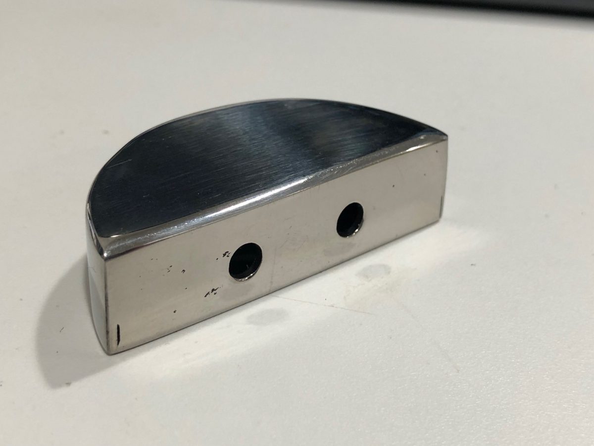 Princess stainless steel Fender end cap Princess Boat Parts