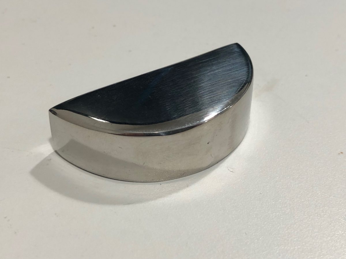 Princess stainless steel Fender end cap Princess Boat Parts