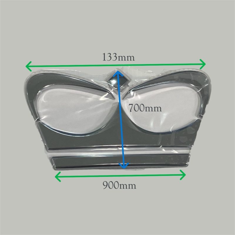 Princess abs chrome crown badge