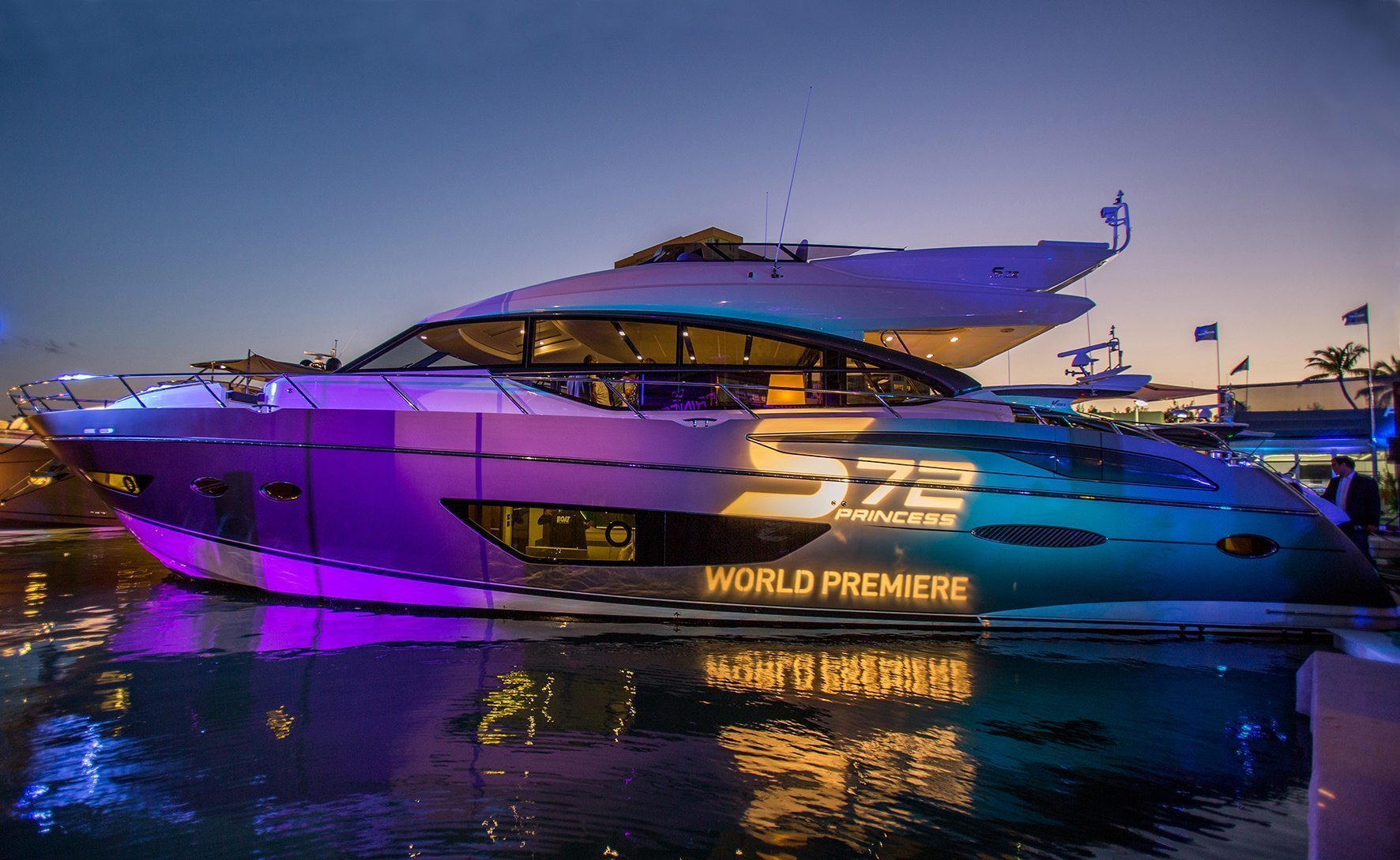 Princess S72 debut, Miami Princess Motor Yacht Sales