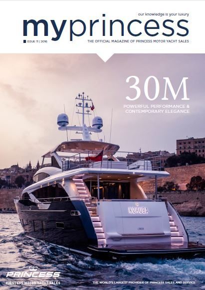 Princess Motor Yacht Sales - MyPrincess Magazine Cover 2016