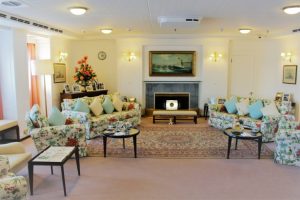 Sitting room on the Royal Yacht Britannia.